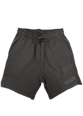 UNISEX SHORT 7" INSEAM W/ NAIT HOLLOW LETTERS (BLACK)