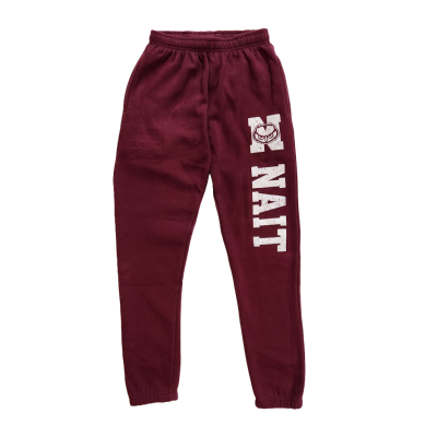 Unisex Sweatpants Sueded Finish Pockets Open Hem (Navy)