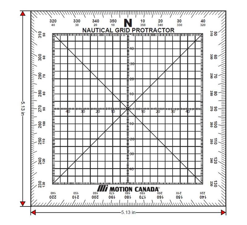 Clear Square Protractor 88800094524 Navigational Protractor 5