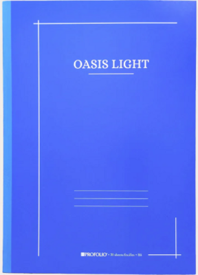 Notebook Oasis Light 30 Pages Large 7" X 10" Grid Lines & Do