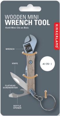 Wooden Mini Wrench Tool