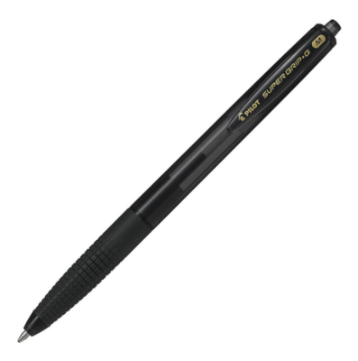 Pen Ballpoint Retractable Supergrip G Medium 1.0 Black