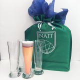 Christmas Gift Set - Beer Glasses Nait Branded 4 Pc