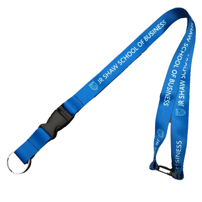 Lanyard Jr Shaw School Of Business Sublimated W/Side Squeeze