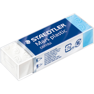 Eraser Mars Plastic Combi Blue/White