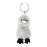 Key Ring Ooks Mini Plush 3" High Grey Low Pile