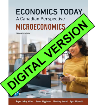 Etext Economics Today: A Canadian Perspective Microeconomics W/ Mylab