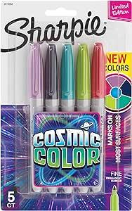 Marker Sharpie Fine Tip Cosmic Colors 5 Pack