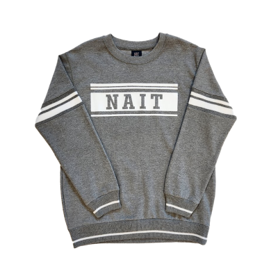 Unisex Sweater Crewneck Striped Sleeves Cuffs&Waistband Nait