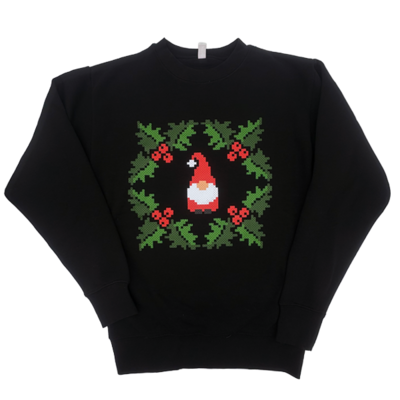 Unisex Crewneck Holiday 2025 Cross Stitch Gnome