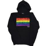 Unisex Hoodie Basic W/Pride Rainbow Flag & Nait Full Front