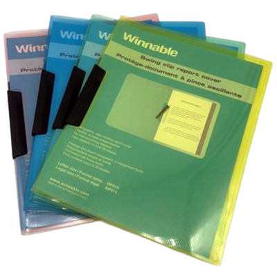 Report Cover Swing Clip Poly Letter Size 30 Sheet Capacity