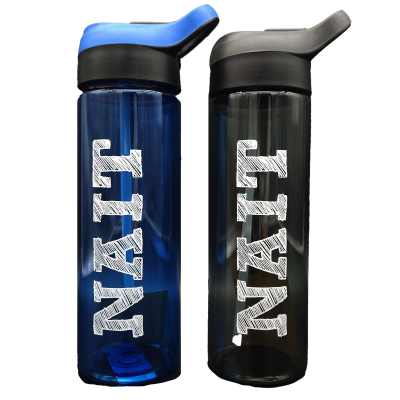 Water Bottle 22 Oz Black Veil Tritan Silicone Spout W/Nait S