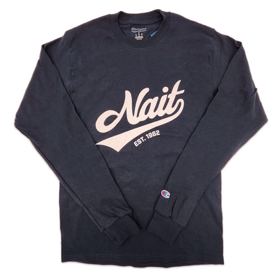 Unisex Long Sleeve Tee W/ Nait Script Logo