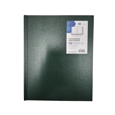 Notebook Composition Book, Green Lined