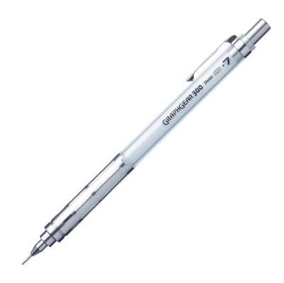 Mechanical Pencil Drafting 0.7Mm Graphgear 300 White Accents