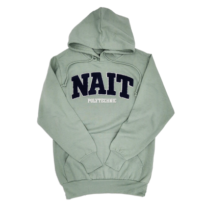 Unisex Hoodie Lined Hood Matching Drawcord W/Nait Applique