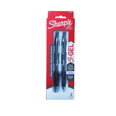 Pen Sharpie S-Gel Rt Metal Barrel 0.7Mm Blue Ink 2 Pack