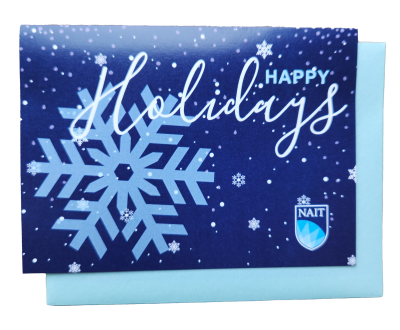 Greeting Card Happy Holidays Nait Custom Made Colors & Desi