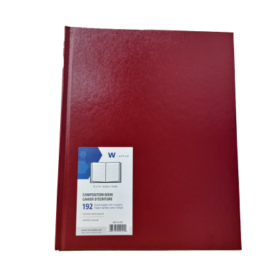 Notebook Composition Book, Burgundy Lined