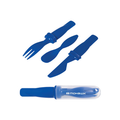 Cutlery Set 3 Pc Reusable In Carrying Case Dishwasher Safe