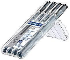 Marker Pigment Liner Black 4pk 0.1 0.3 0.5 0.7