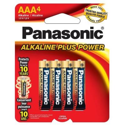 Battery Panasonic Aaa Alkaline 4 Pack 1.5 V