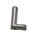 Lead Letter 1/2" Mounted L Flat Face