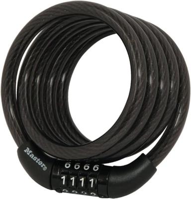 Bike Lock Coil Masterlock Black