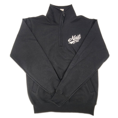 Unisex 1/4 Zip W/ Nait Script Logo