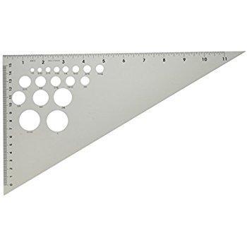 Triangle 30/60/90 12" Aluminum Calibrated #5273