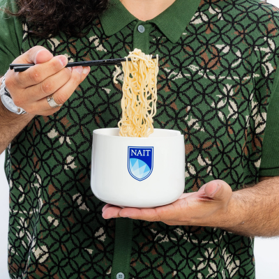 Ramen Bowl With Chopsticks In Gift Box W/Nait Shield Full Co