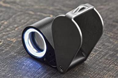 Magnifier Loupe Triple Lens With Led And Uv Lights