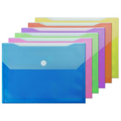 Envelope Poly Letter 2 Pkt  Asst Colors