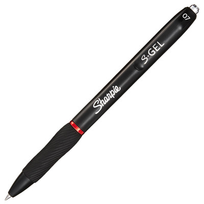 Pen Sharpie S-Gel Rt 0.7Mm Red Ink Rubber Grip Retractable