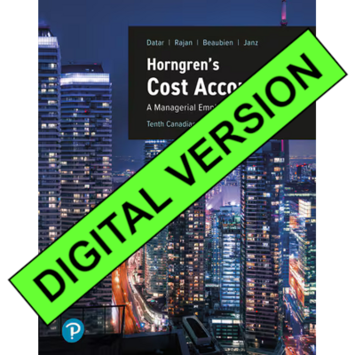 Etext Horngrens Cost Accounting 10th Ed With Courseware, 12 Month Access
