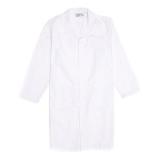 Unisex Lab Coat Long 65/35 Poly-Cotton 3 Pockets W/Buttons