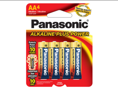 Battery Panasonic Aa Alkaline 4 Pack 1.5 V