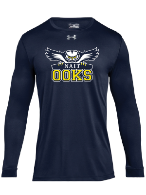 Mens Tshirt Under Armour Long Sleeve Performance W/Ooks Logo