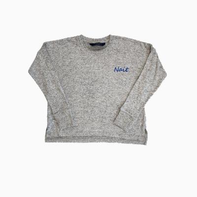 Ladies Sweater Crewneck Cuddle Fleece Triblend W/Nait