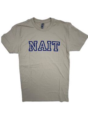Unisex Tshirt W/ Nait Hollow Block Logo Navy Ink