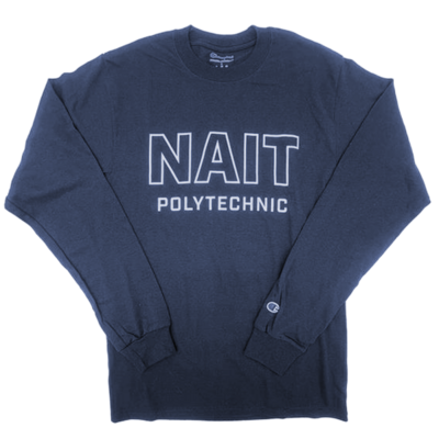 Unisex Long Sleeve Tee W/ Nait Poly Logo
