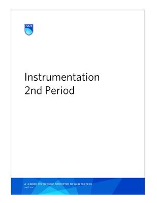 Ilminstrumentation Tech 2nd Period