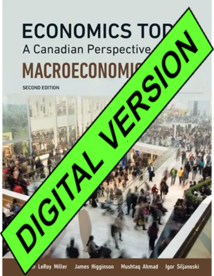 Etext Economics Today: A Canadian Perspective Macroeconomics W/Mylab