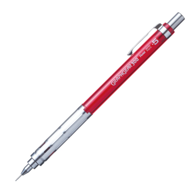 Mechanical Pencil Drafting 0.5Mm Graphgear 300 Red Accents