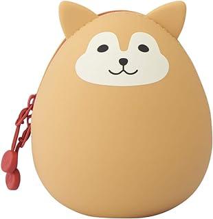 Egg Pouch Silicone Shiba Dog Top Zipper Flat Bottom