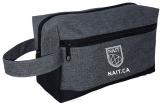 Toiletry Bag Top Zip Closure Zippered Side Pocket W/Nait Shi