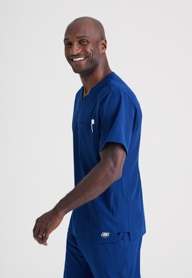 Usx Plain V-Neck Top Scrubs Xs