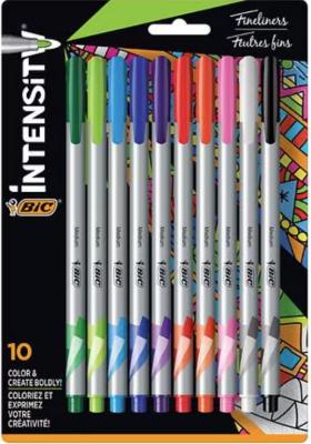 Marker Bic Intensity Fineliner Medium Tip 10 Pack