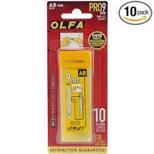 Extra Blades For Olfa Svr+2 Knife 9mm Snap-Off 10 Pk